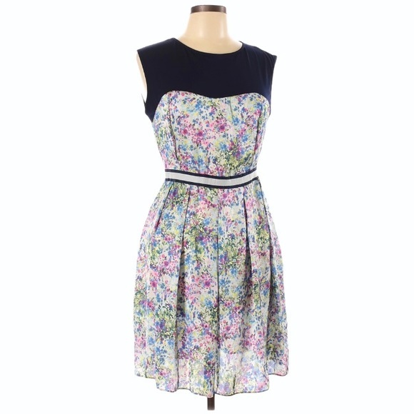 Guess Casual Floral Print Dress Size L - Picture 1 of 2
